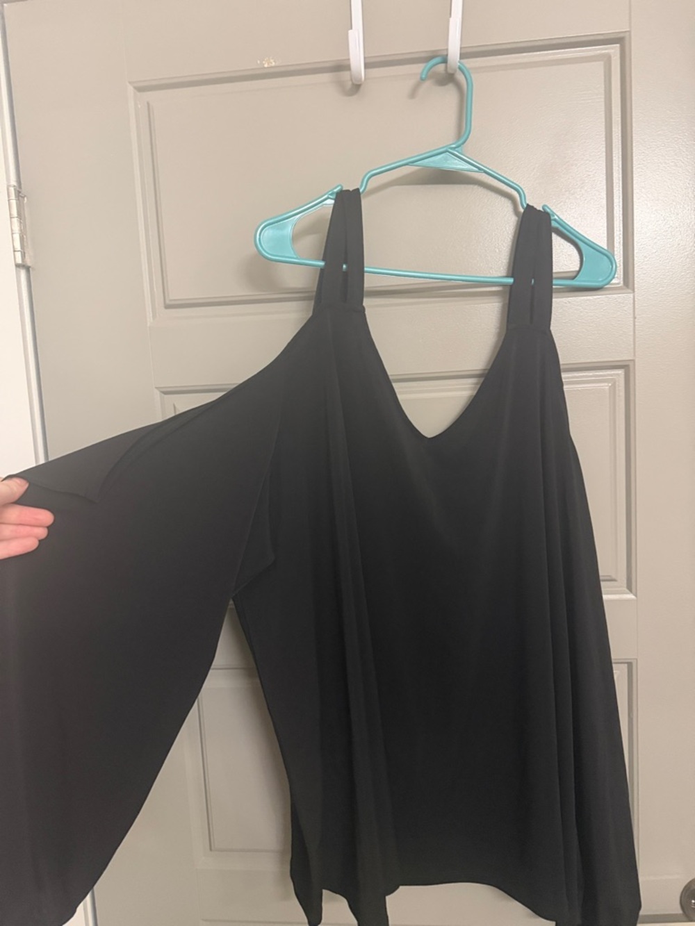 NWT torrid Black One-Shoulder Cold-Shoulder Blouse